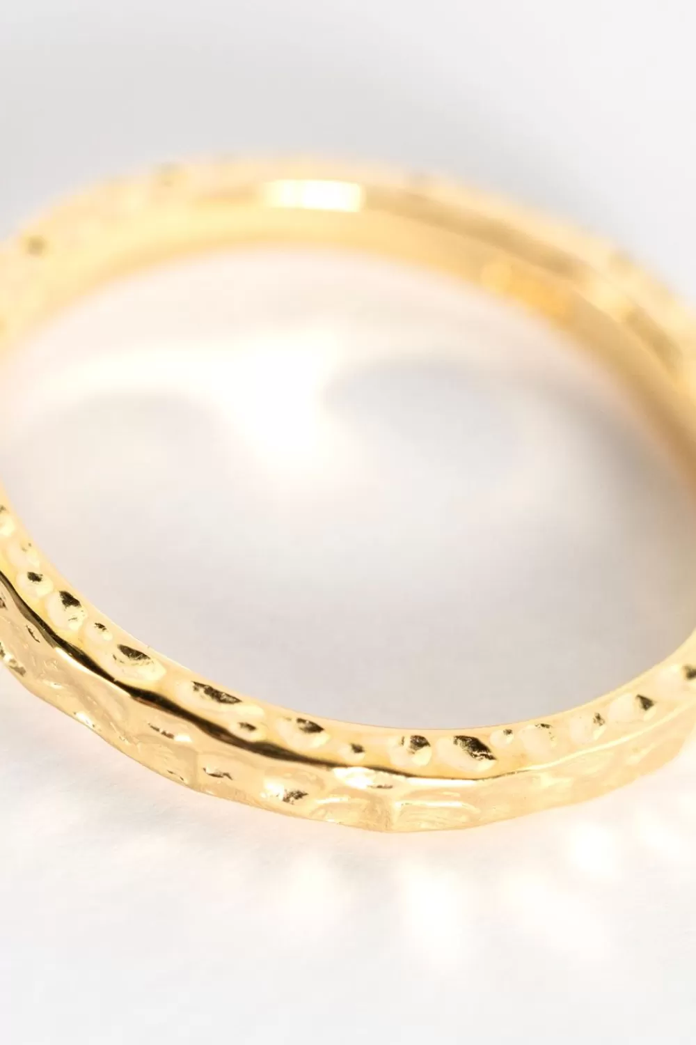 Dames A Brend Sieraden> Gold Plated Ring Met Goudkleurige Rutile Steen Rozi