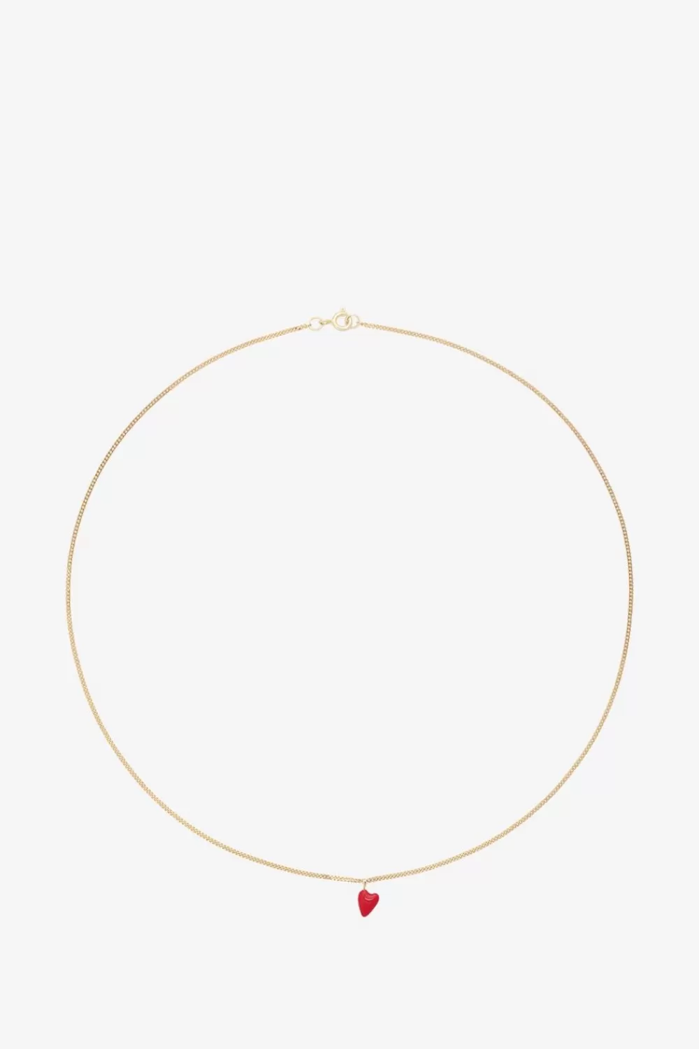 Dames Anna Nina Sieraden>Anna+Nina Gold Plated Heart Beat Ketting