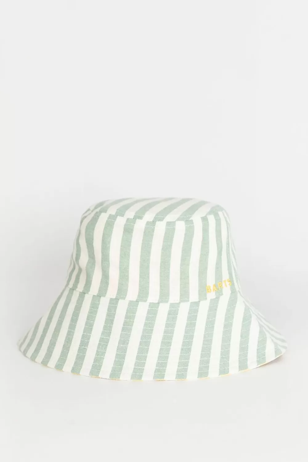 Kids Barts Accessoires> Lichtgroen Gestreepte Bucket Hat