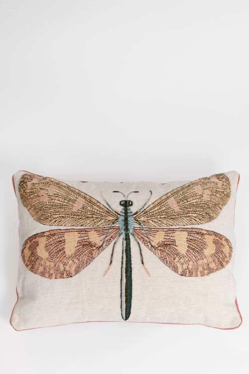 Sissy-Boy Kussens>Beige Jacquard Kussen Dragonfly