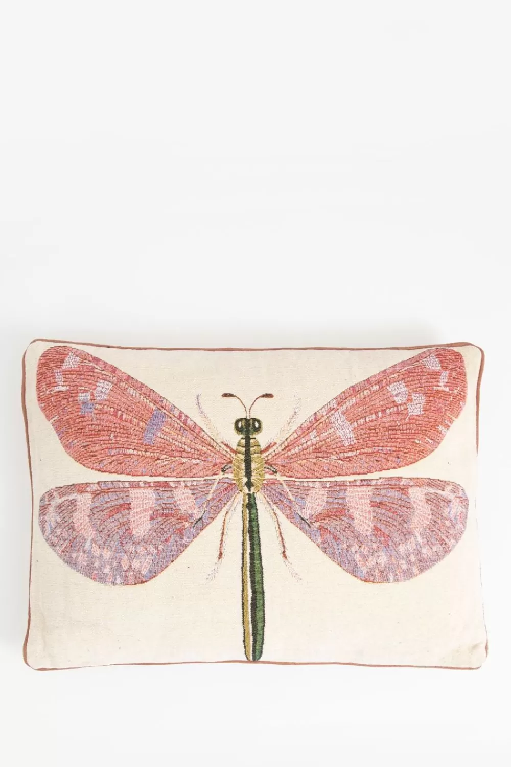 Sissy-Boy Kussens>Beige Jacquard Kussen Dragonfly