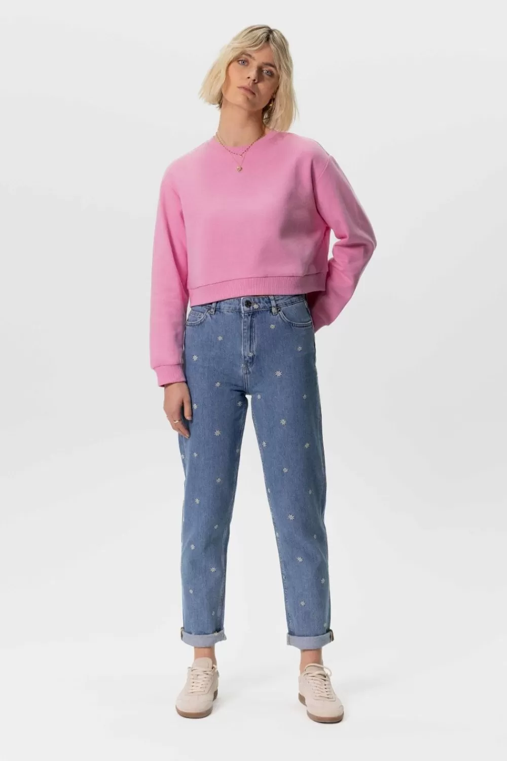 Dames Sissy-Boy Broeken>Belem E Girlfriend Jeans Met Madeliefjes Embroidery