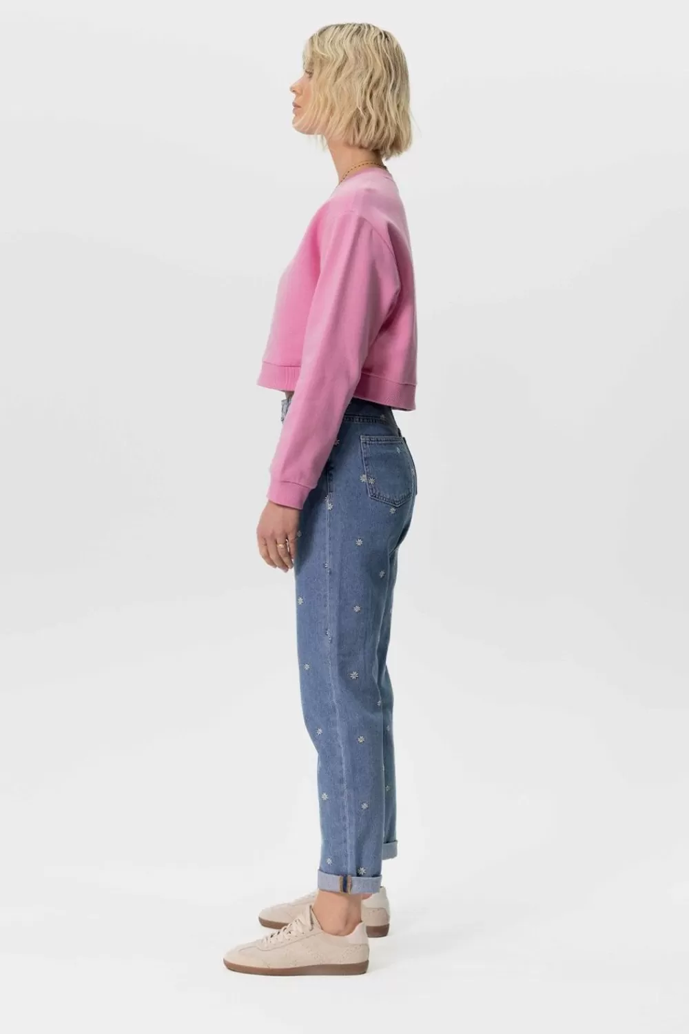 Dames Sissy-Boy Broeken>Belem E Girlfriend Jeans Met Madeliefjes Embroidery