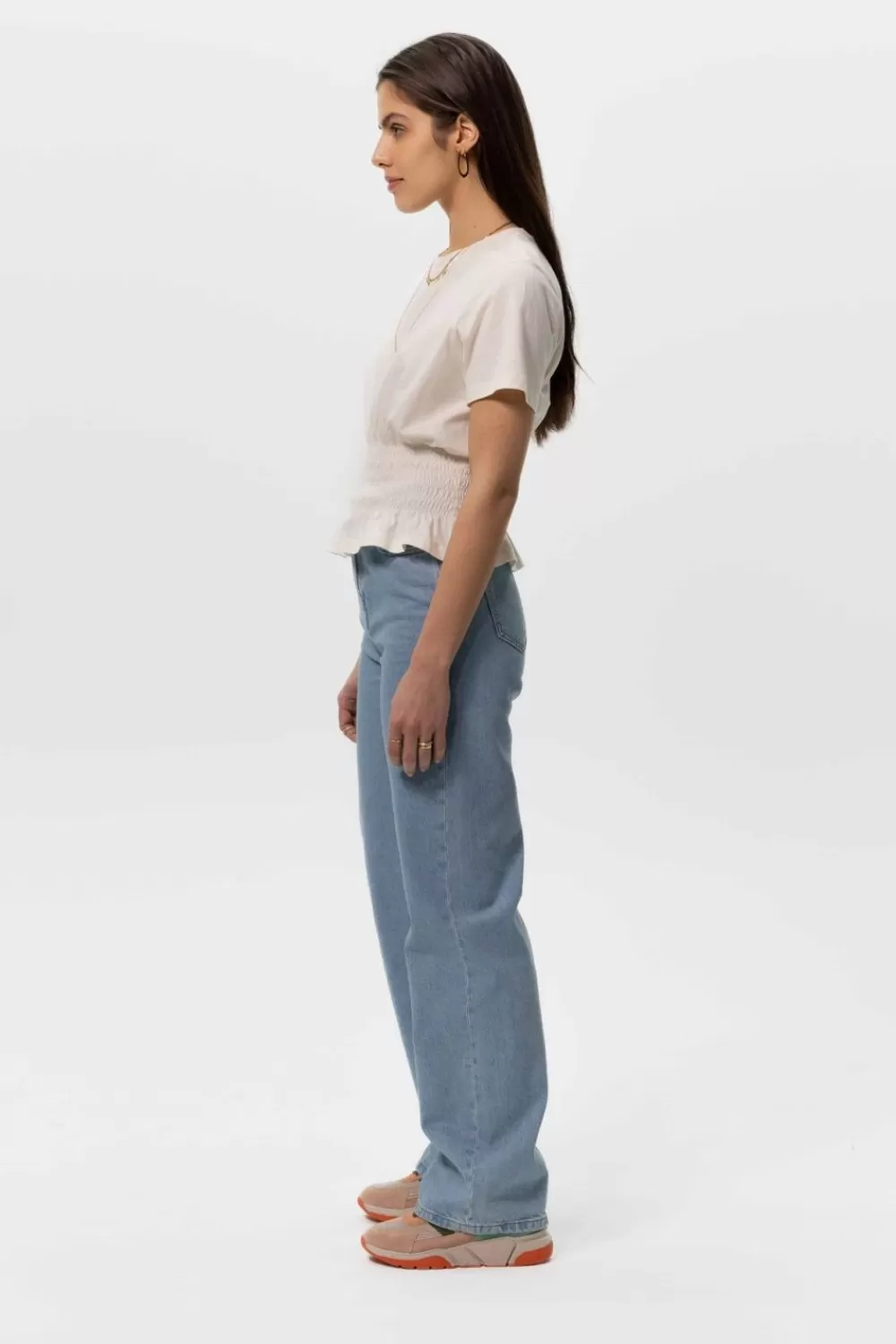 Dames Sissy-Boy Broeken>Belize Blauwe High Waist Wide Leg Jeans