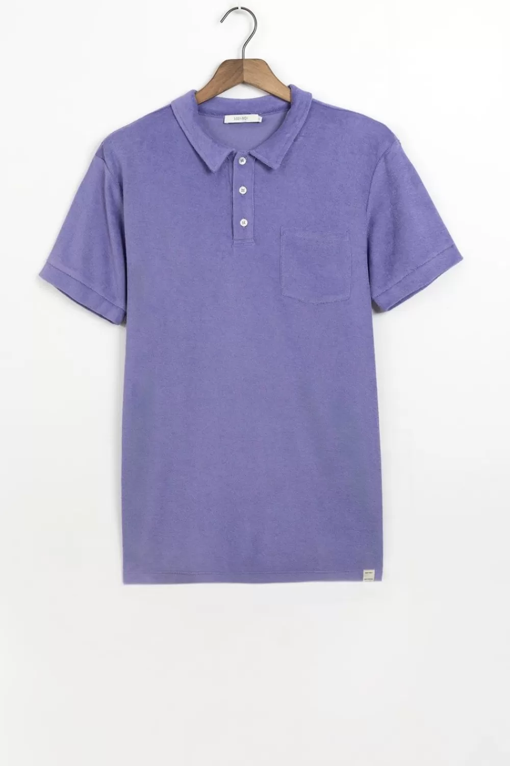 Heren Sissy-Boy T-Shirts>Blauwe Badstof Polo
