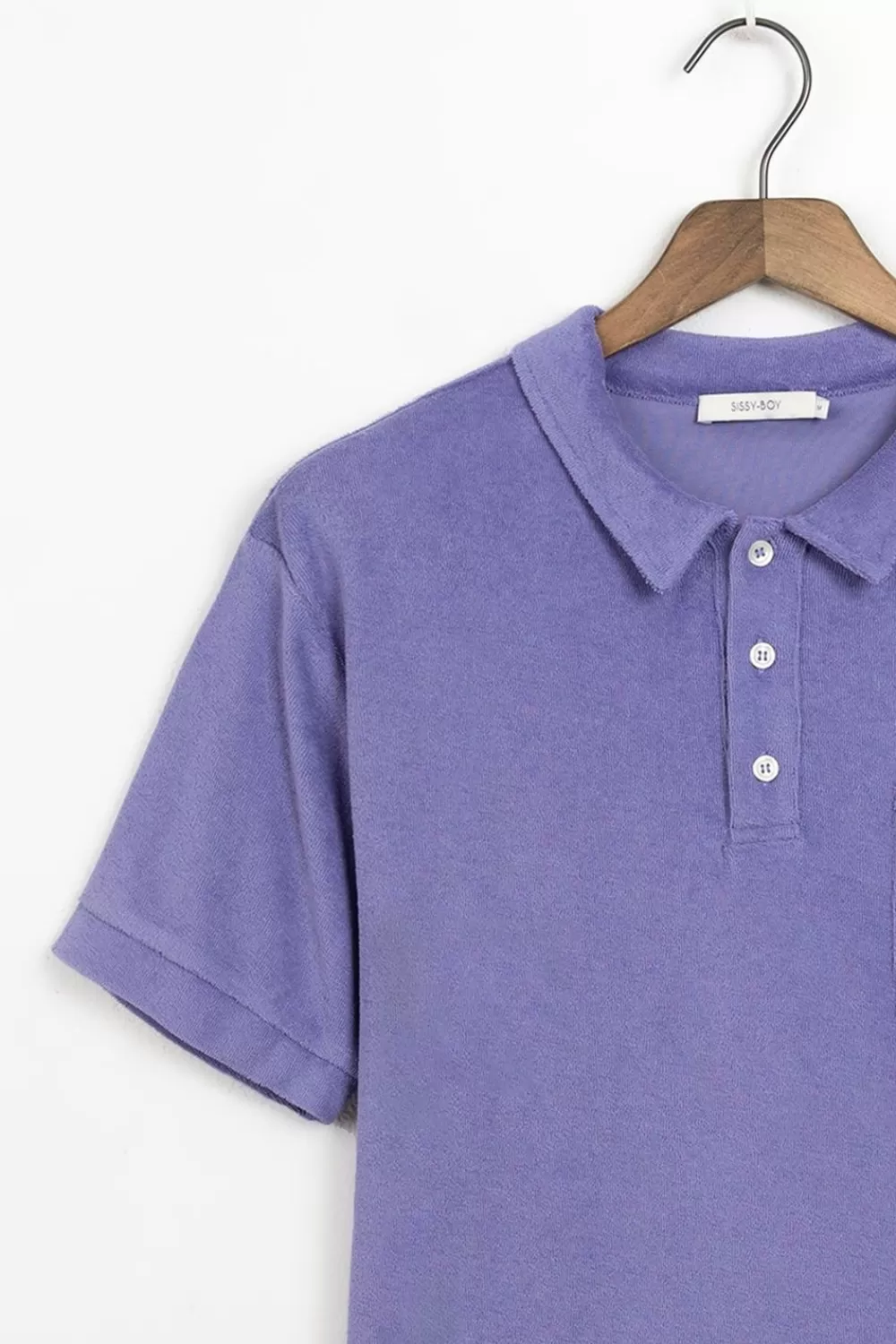 Heren Sissy-Boy T-Shirts>Blauwe Badstof Polo