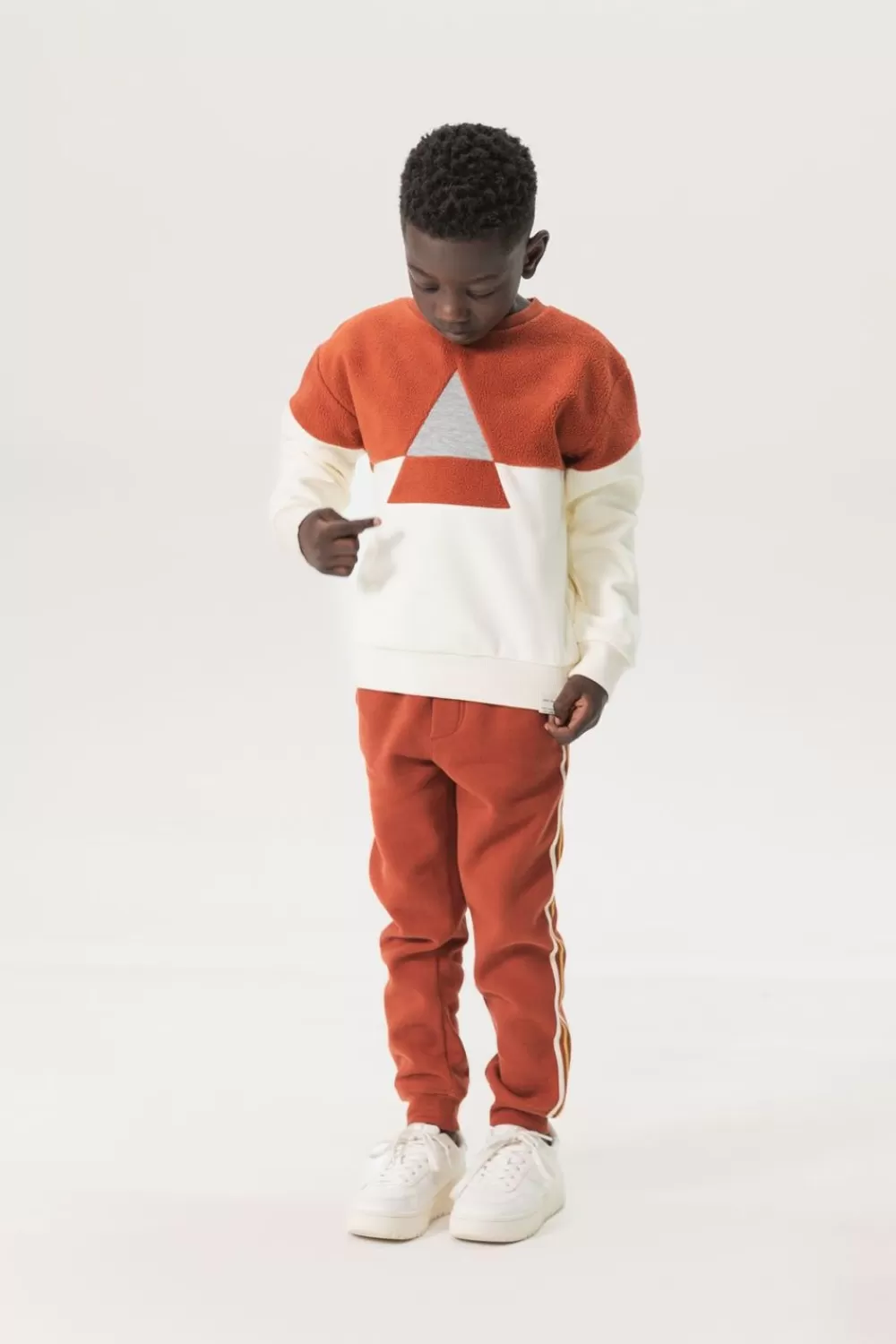 Kids Sissy-Boy Broeken>Bordeauxrode Joggingbroek Met Streep