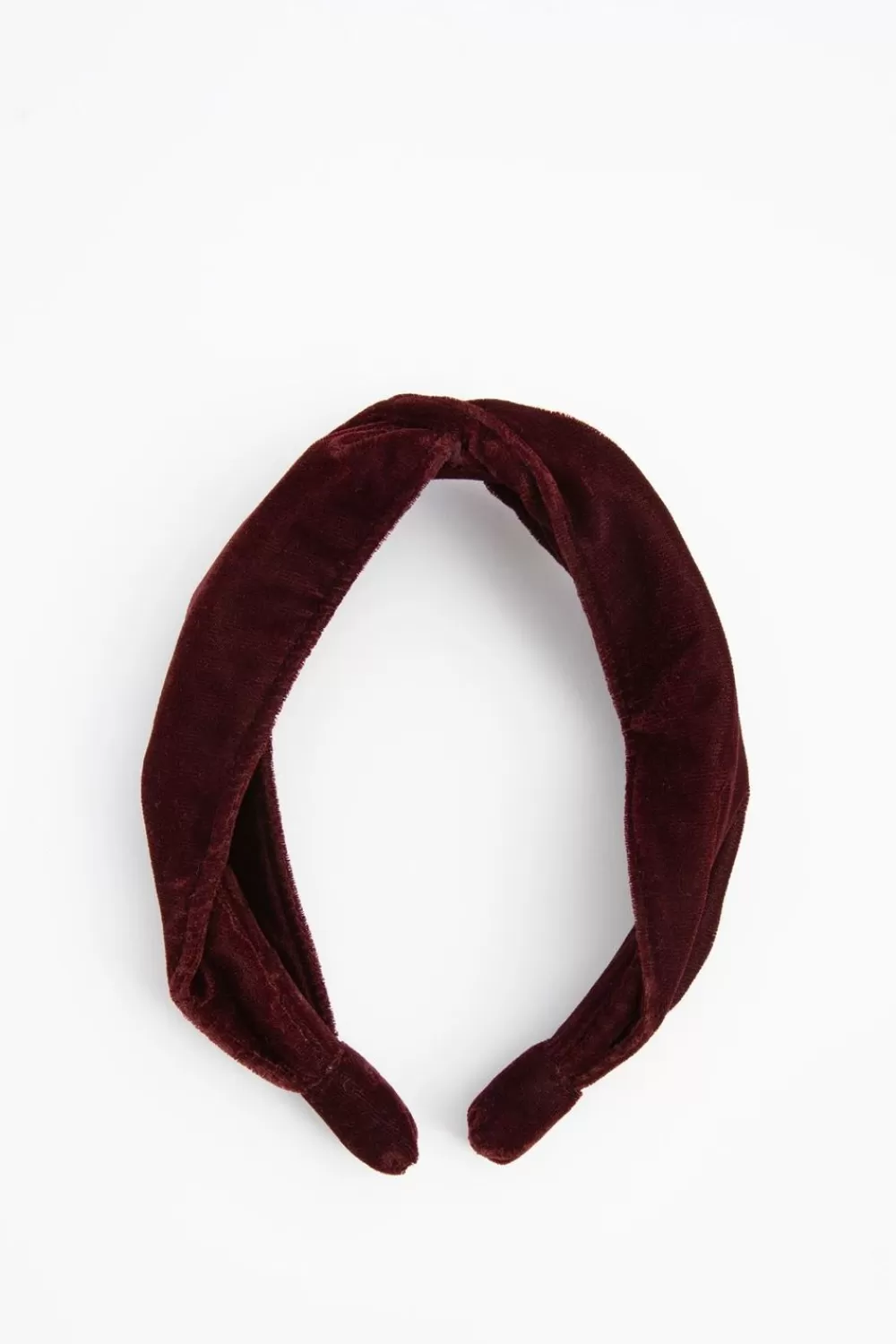 Dames Sissy-Boy Hoeden En Petten>Bordeauxrode Twisted Velvet Haarband