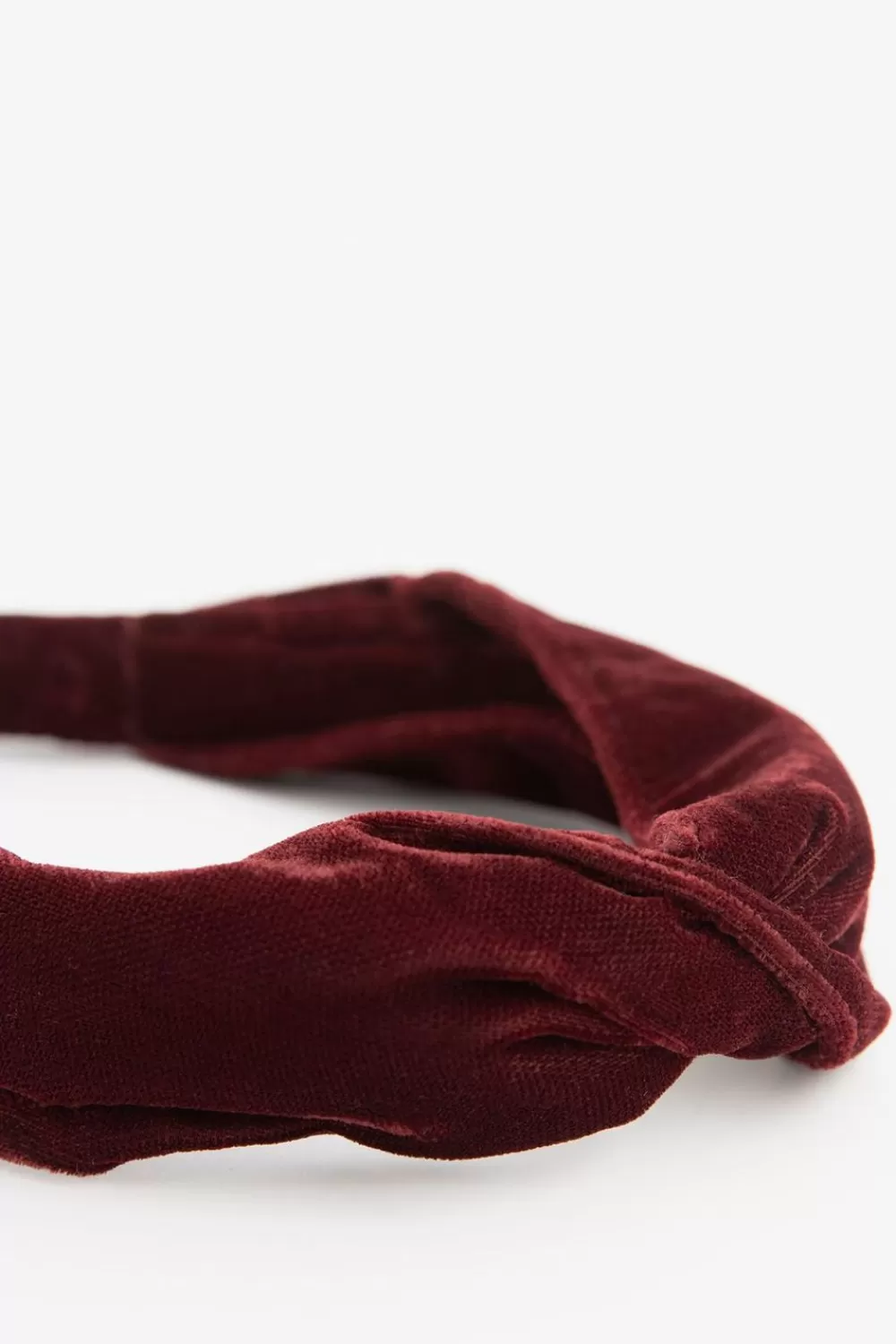 Dames Sissy-Boy Hoeden En Petten>Bordeauxrode Twisted Velvet Haarband