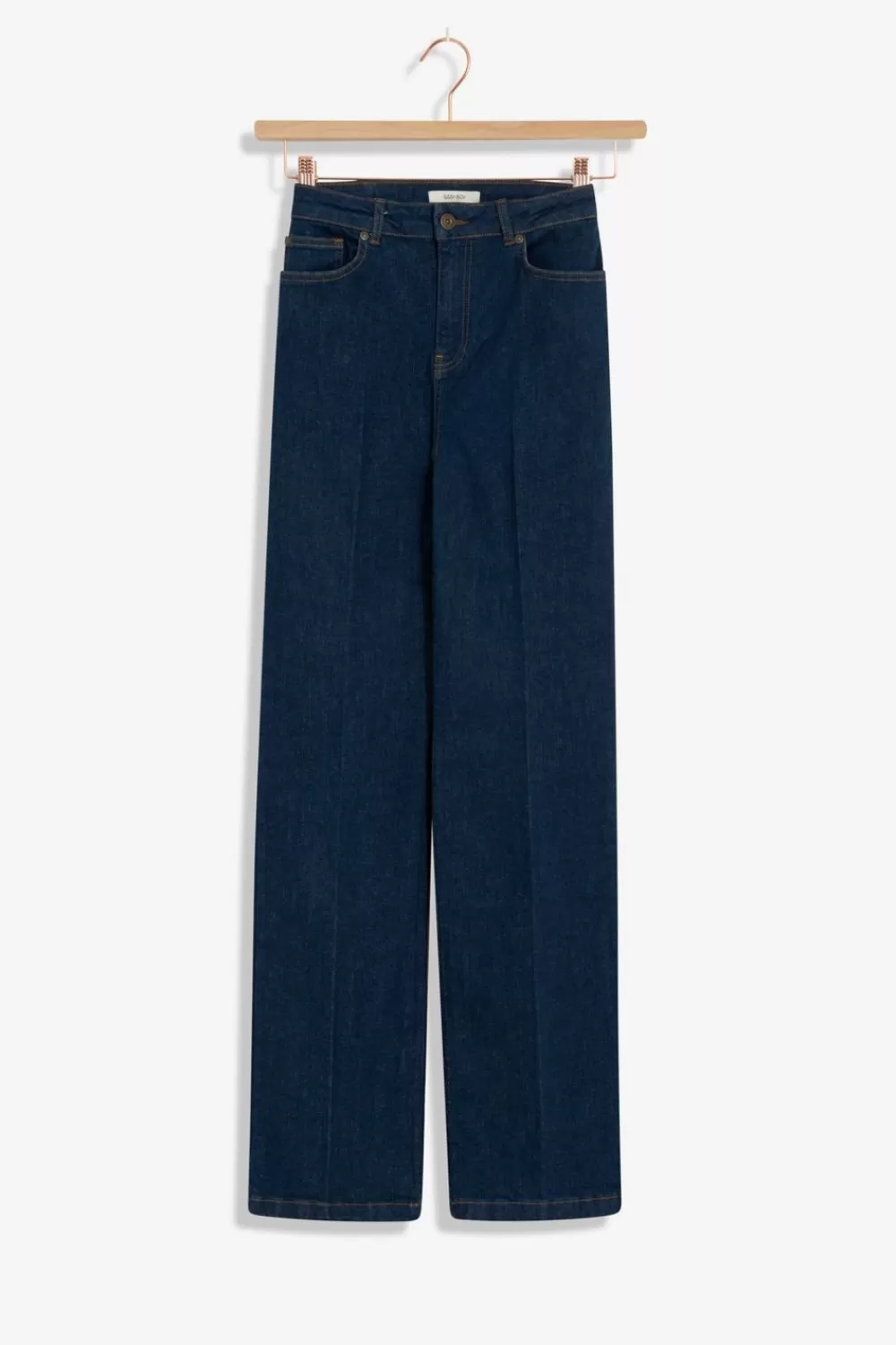 Dames Sissy-Boy Broeken>Brally Bright Blue High Waist Wide Leg Jeans