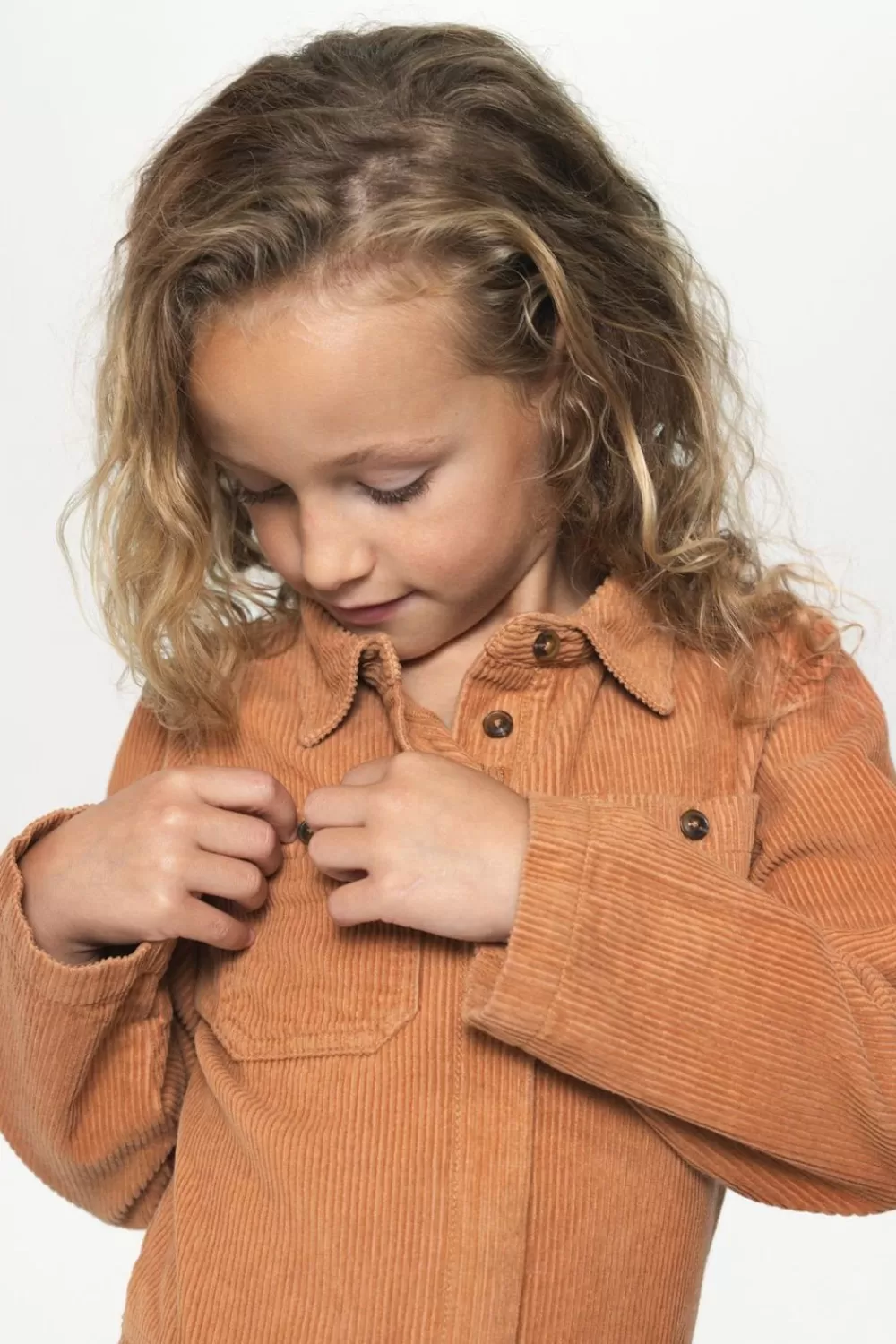 Kids Sissy-Boy Broeken>Bruine Katoenen Corduroy Jumpsuit