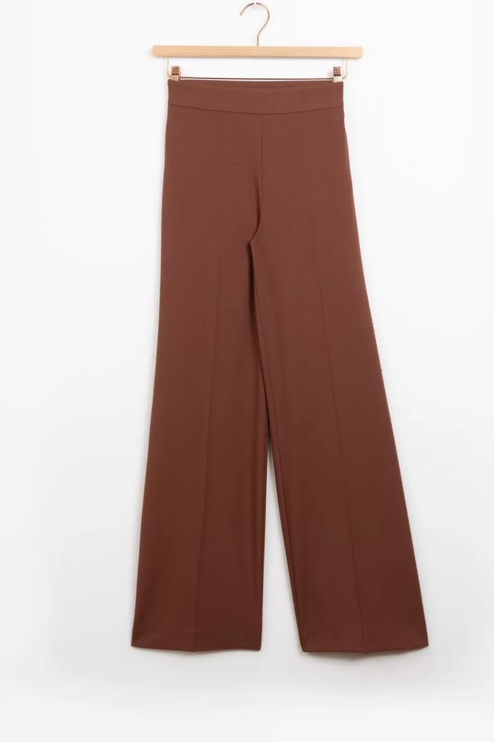 Dames Sissy-Boy Broeken>Bruine Wide Leg Pantalon Met Rits