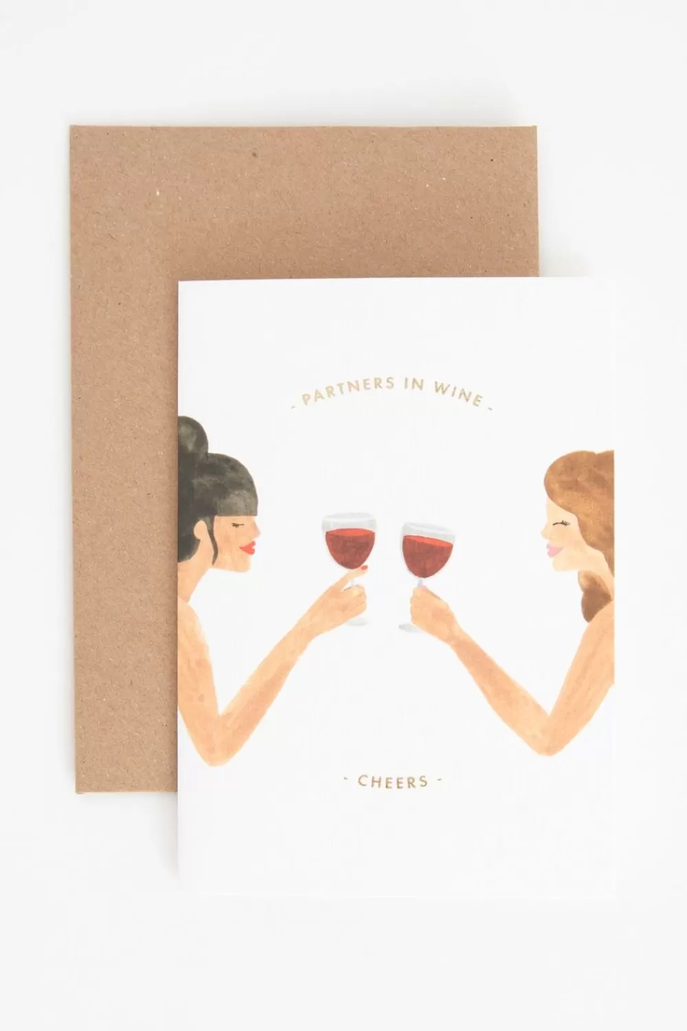 Claire Leina Company Stationery> Partner In Wine Wenskaart