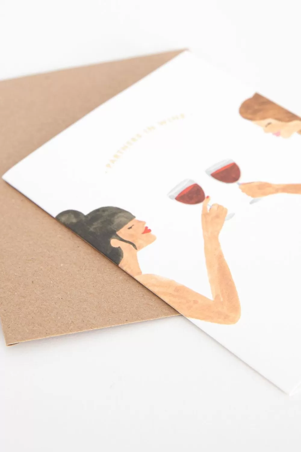 Claire Leina Company Stationery> Partner In Wine Wenskaart