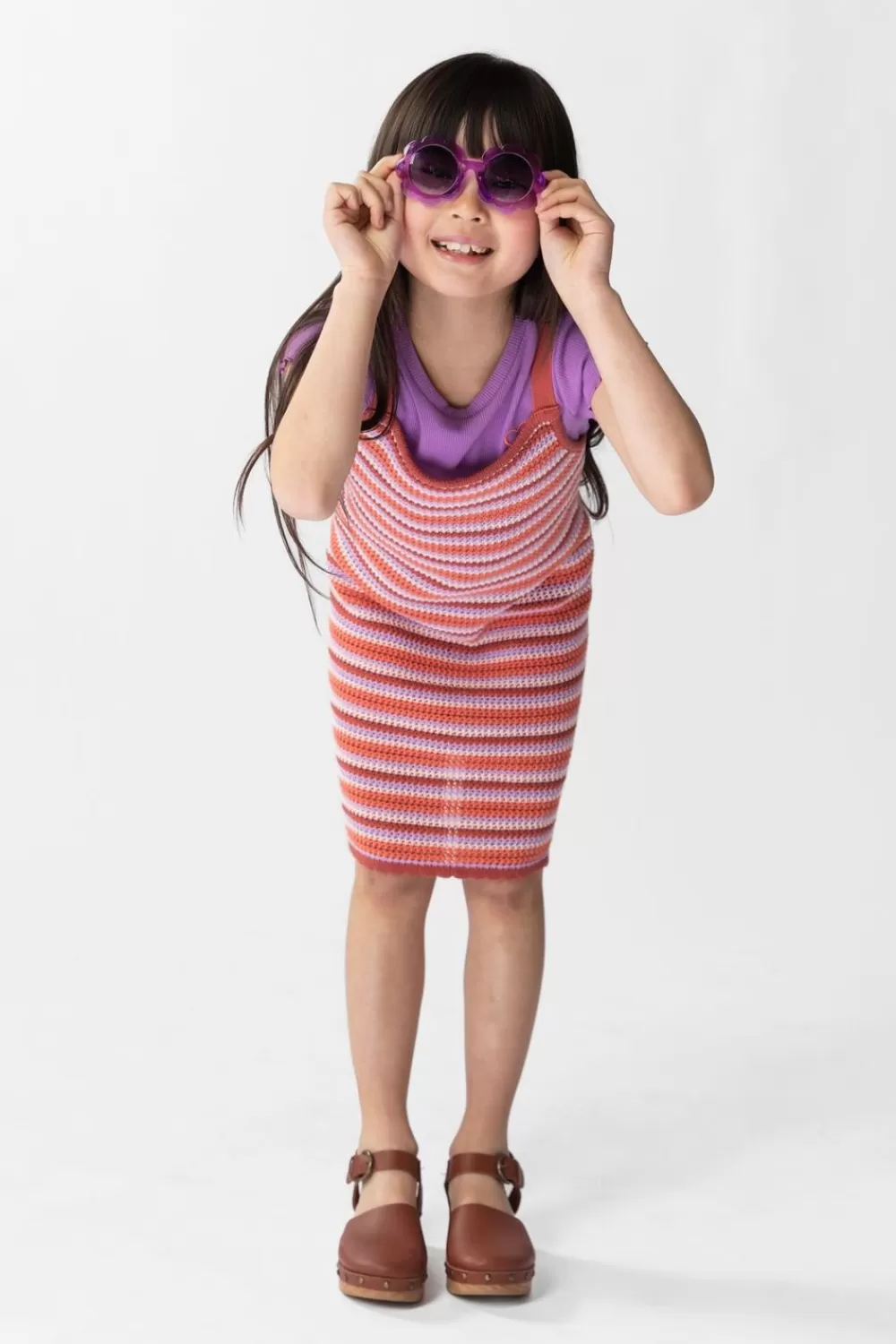 Kids Sissy-Boy Jurken>Colour Crochet Gebreide Jurk