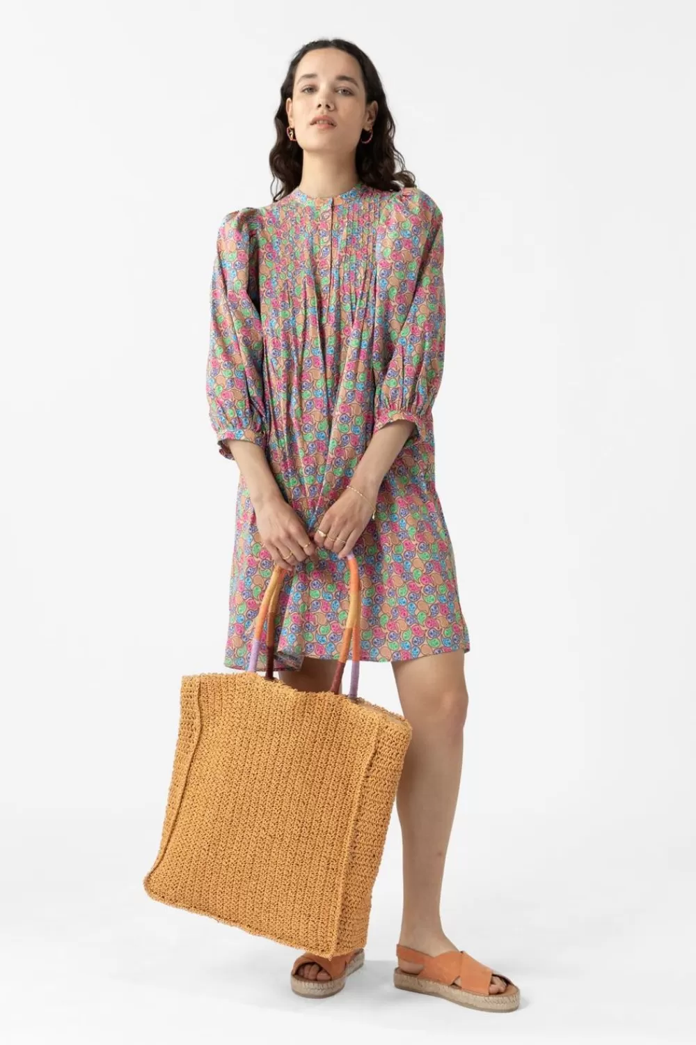 Dames Sissy-Boy Jurken>Colour Katoenen Jurk Met Paisley Print
