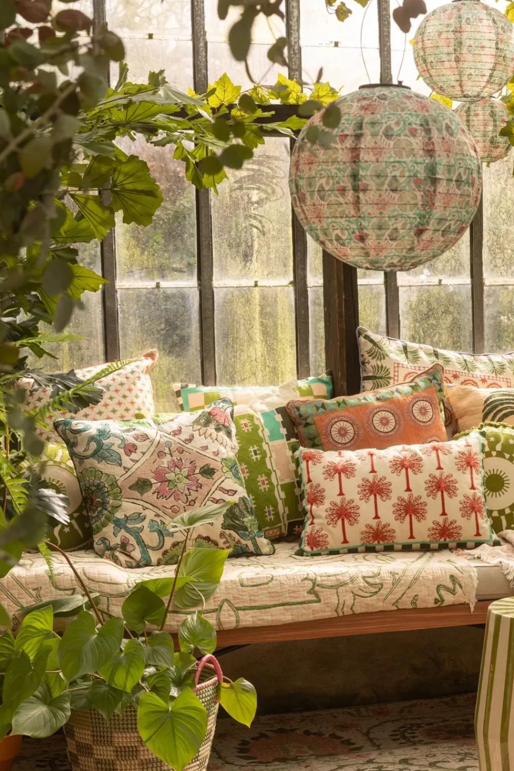 Sissy-Boy Kussens>Colour Kussen Met Botanic Garden Embroidery