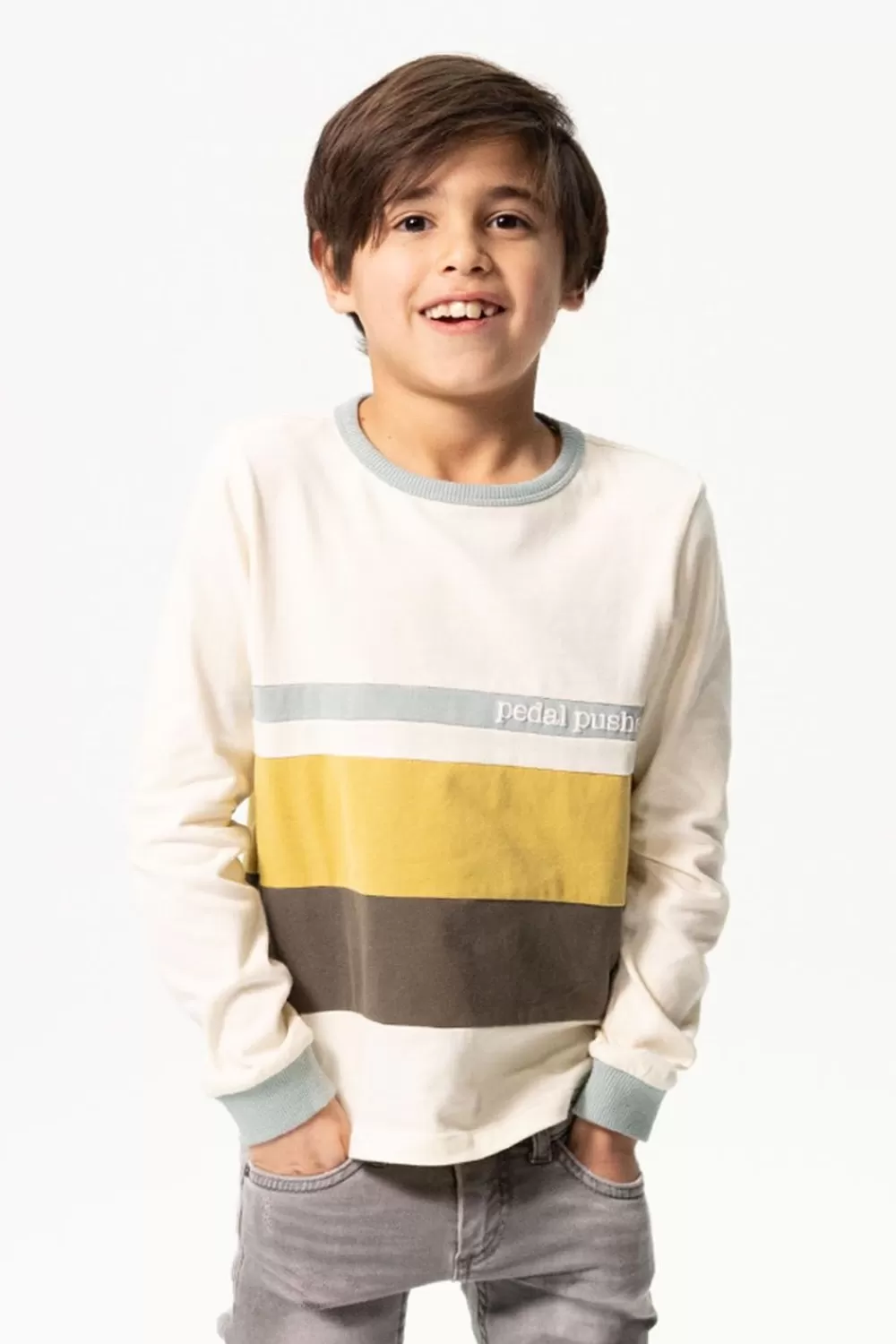 Kids Sissy-Boy T-Shirts En Polo'S>Colourblock Longsleeve T-Shirt