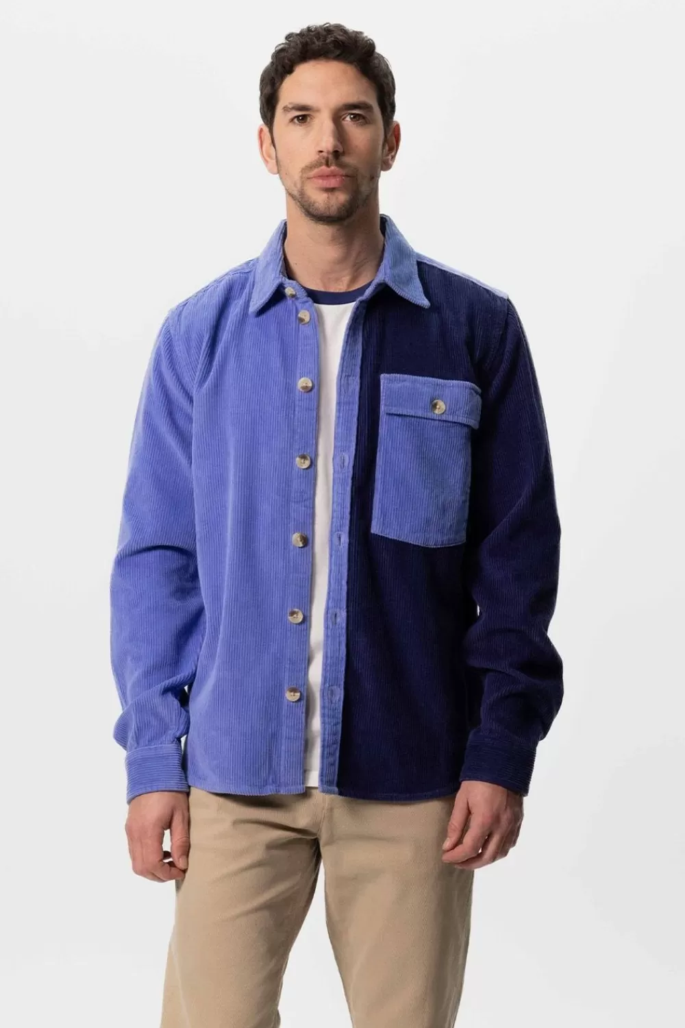 Heren Sissy-Boy Overhemden>Colourblock Overhemd