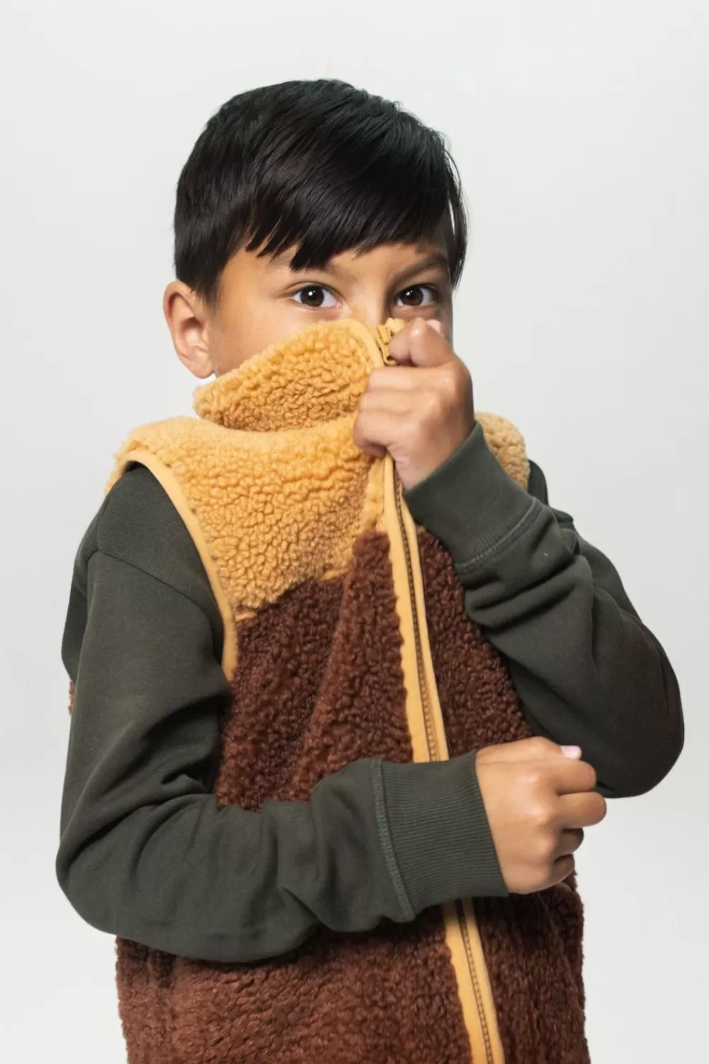 Kids Sissy-Boy Blazers & Jasjes>Contrasterend Teddy Gilet