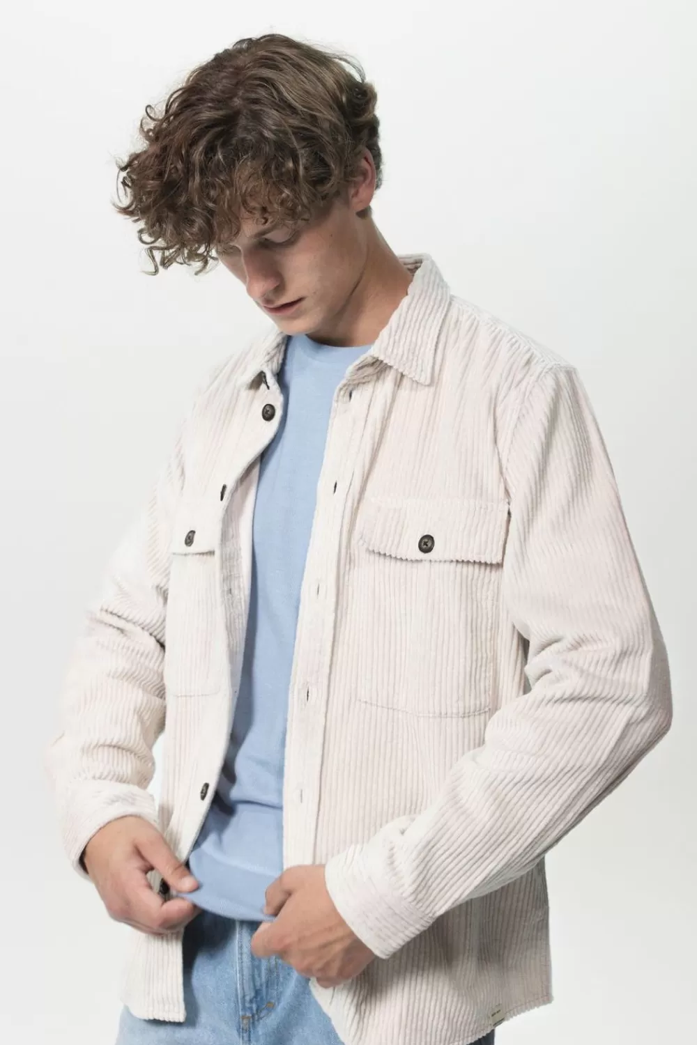 Heren Sissy-Boy Overhemden>Corduroy Overshirt