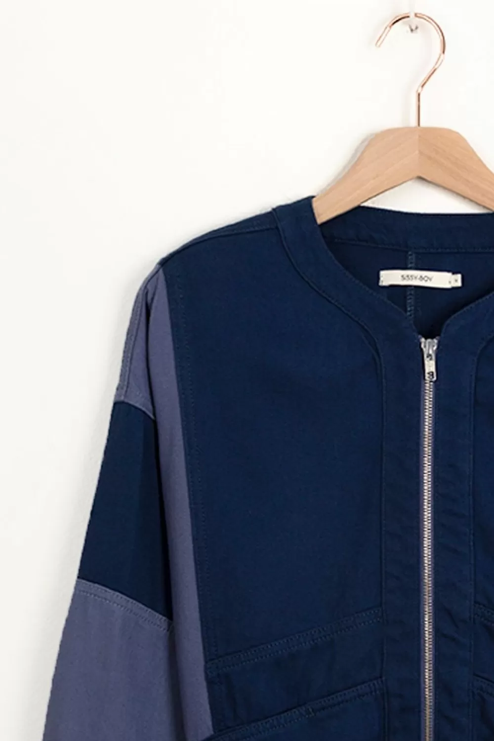 Dames Sissy-Boy Blazers, Jasjes & Gilets>Donker Colourblock Jasje