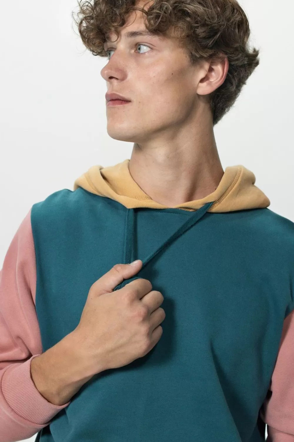 Heren Sissy-Boy Truien En Vesten>Donker E Colourblock Hoodie