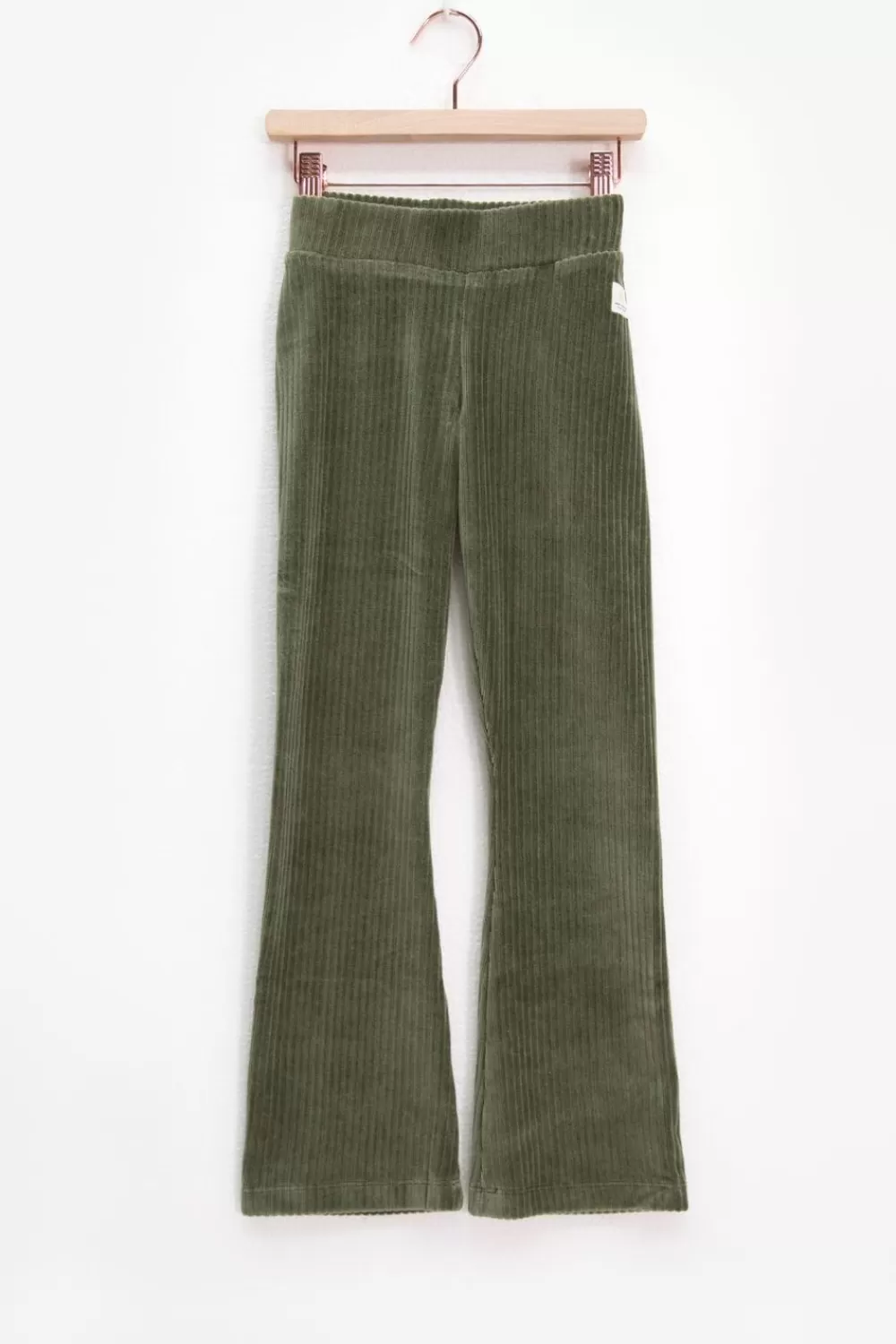Kids Sissy-Boy Accessoires>Donker E Rib Flared Legging