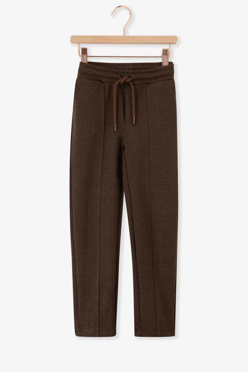 Kids Sissy-Boy Broeken>Donker Geruite Jacquard Joggingbroek