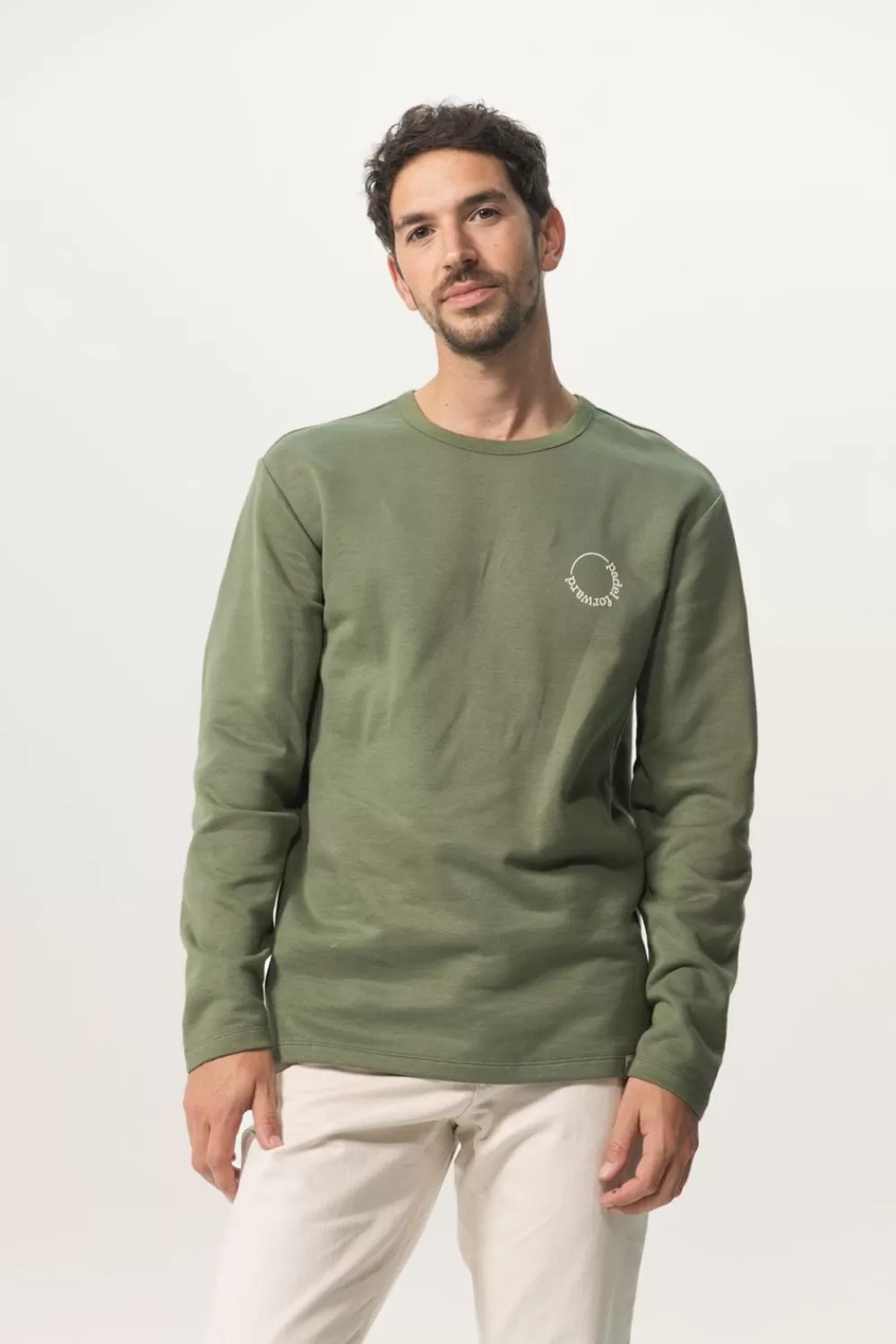 Heren Sissy-Boy T-Shirts>Donker Longsleeve T-Shirt Met Print