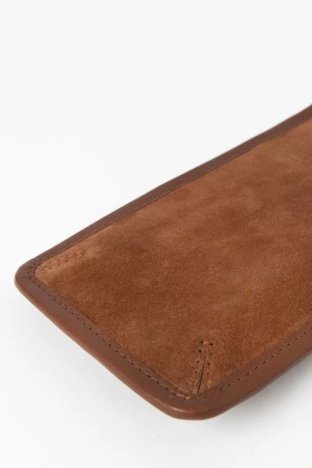 Dames Sissy-Boy Tassen>Donker Suede En Leren Telefoontasje