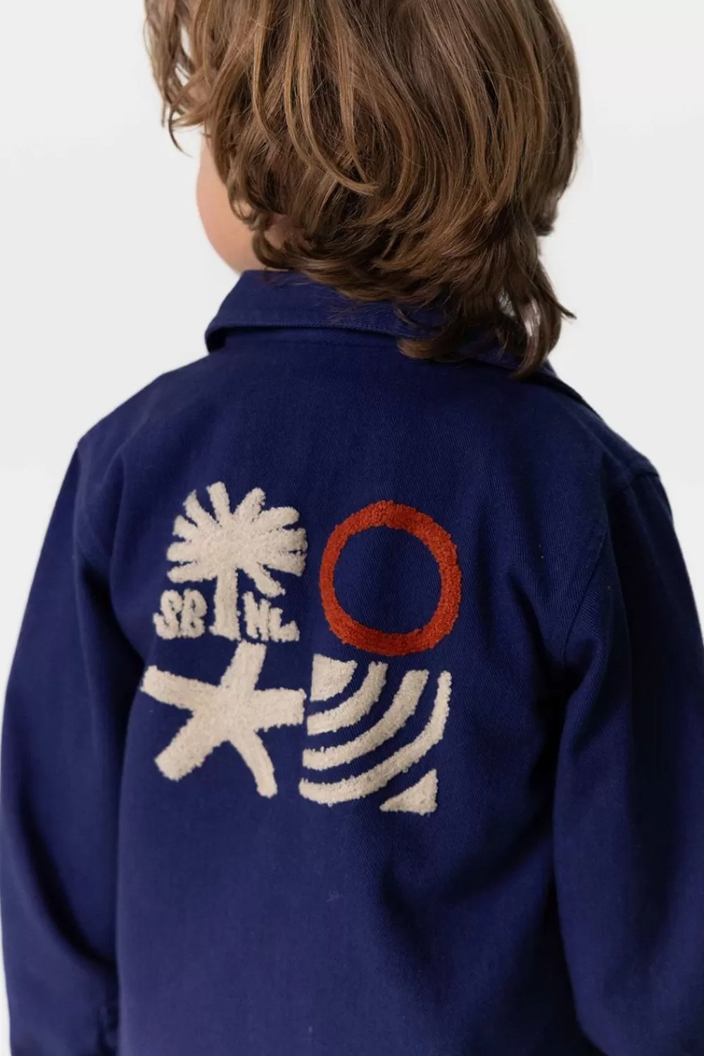 Kids Sissy-Boy Blazers & Jasjes>Donkerblauw Worker Jack Met Artwork