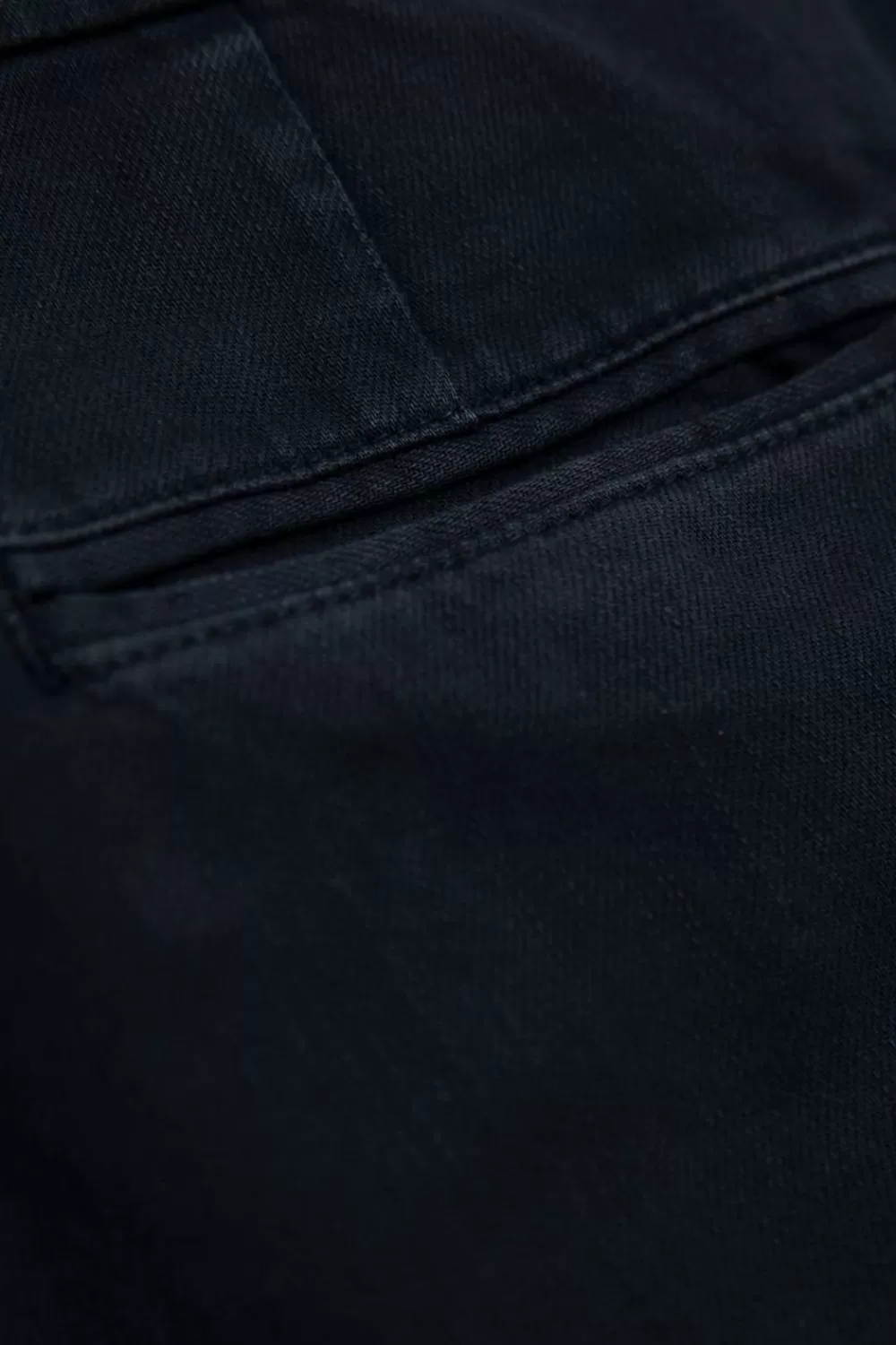 Heren Sissy-Boy Broeken>Donkerblauwe Canvas Chino