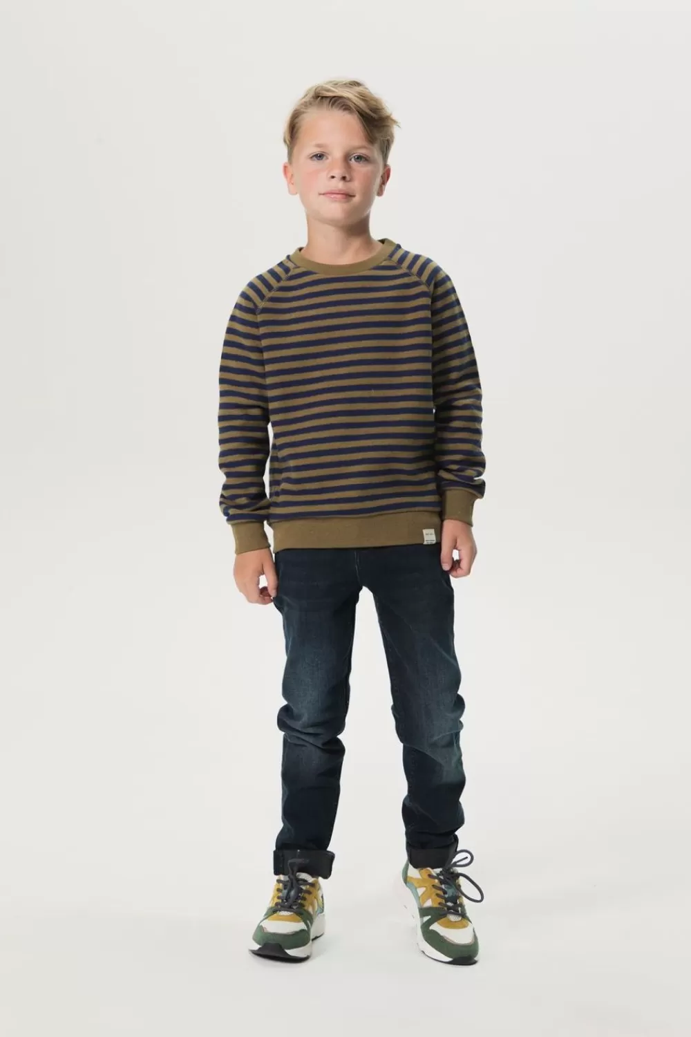 Kids Sissy-Boy Broeken>Donkerblauwe Jog Denim Jeans