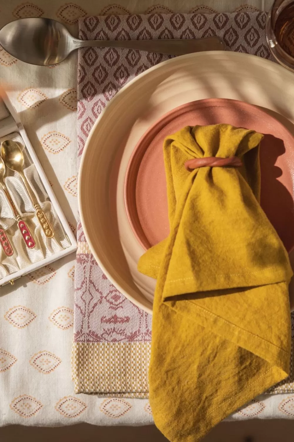 Sissy-Boy Keukentextiel>Donkergele Handdoek En Theedoek Terry
