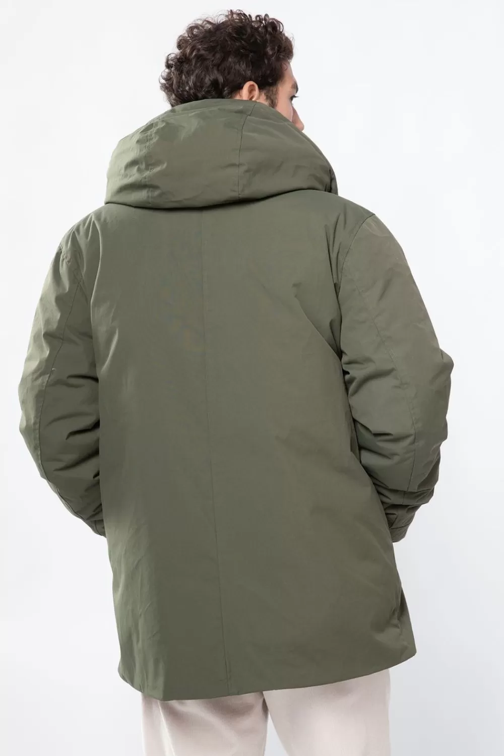 Heren Sissy-Boy Jassen>Donkergroene Korte Parka