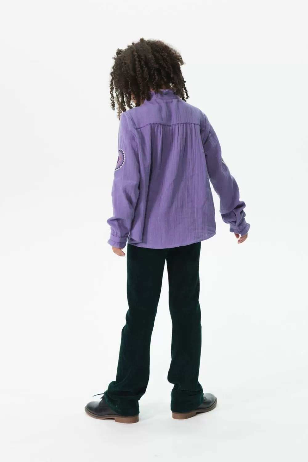 Kids Sissy-Boy Accessoires>Donkergroene Rib Flared Legging