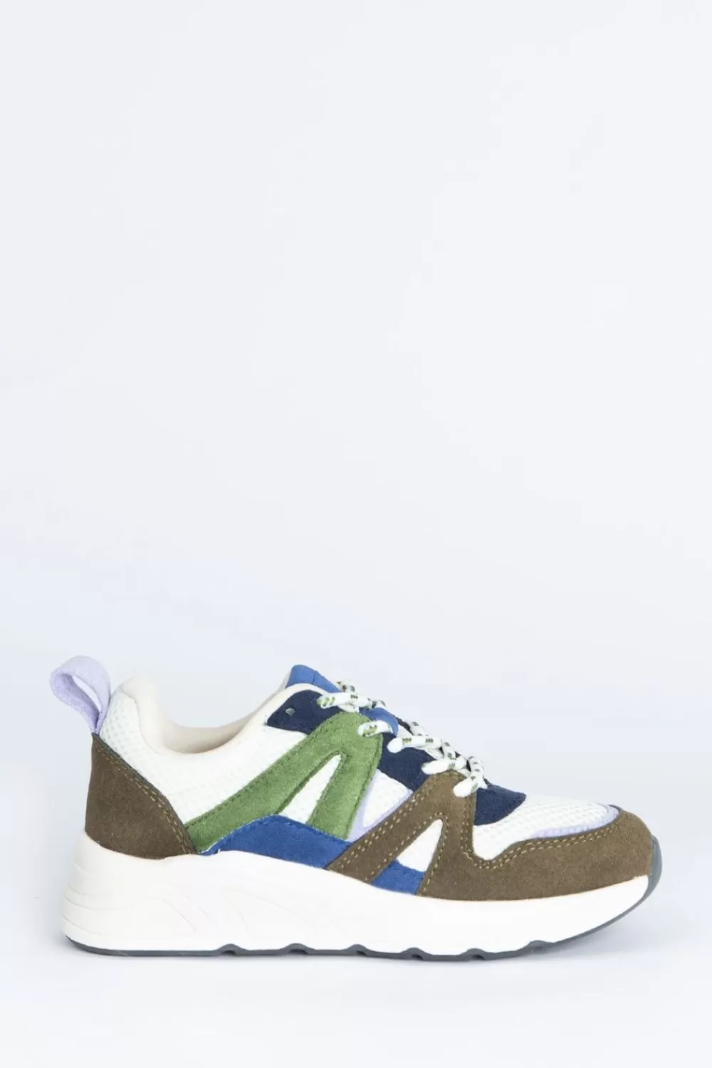 Kids Sissy-Boy Accessoires>Donkergroene Sneakers Met Blauwe Details