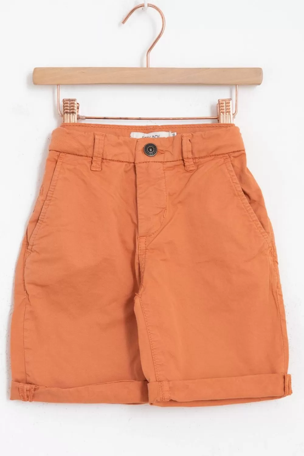 Kids Sissy-Boy Broeken>Donkeroranje Chino Shorts