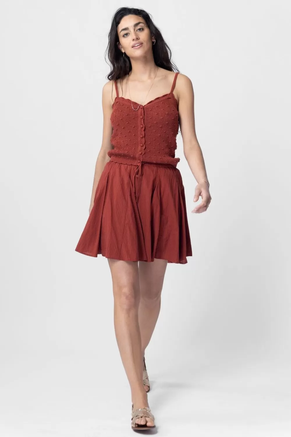 Dames Sissy-Boy Rokken>Donkerrode Mini Rok