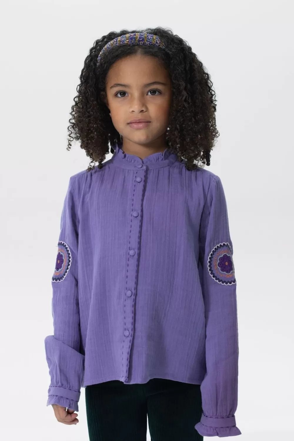 Kids Sissy-Boy Blouses>E Blouse Met Embroidery Details