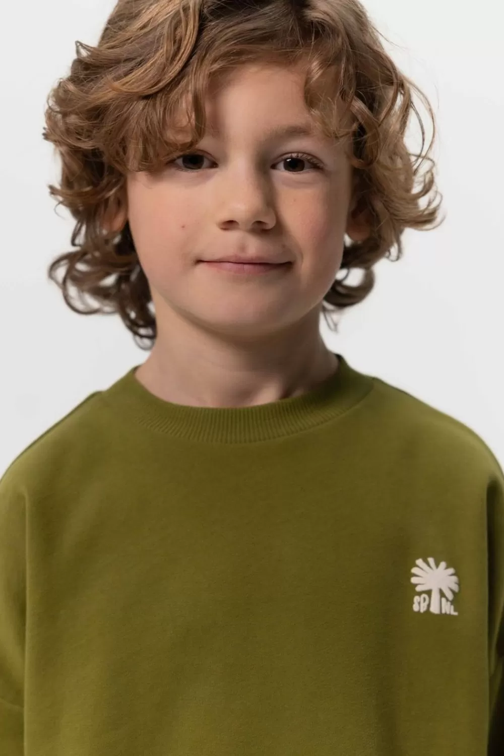 Kids Sissy-Boy Truien En Vesten>E Boxy Sweater Met Palmboom Artwork