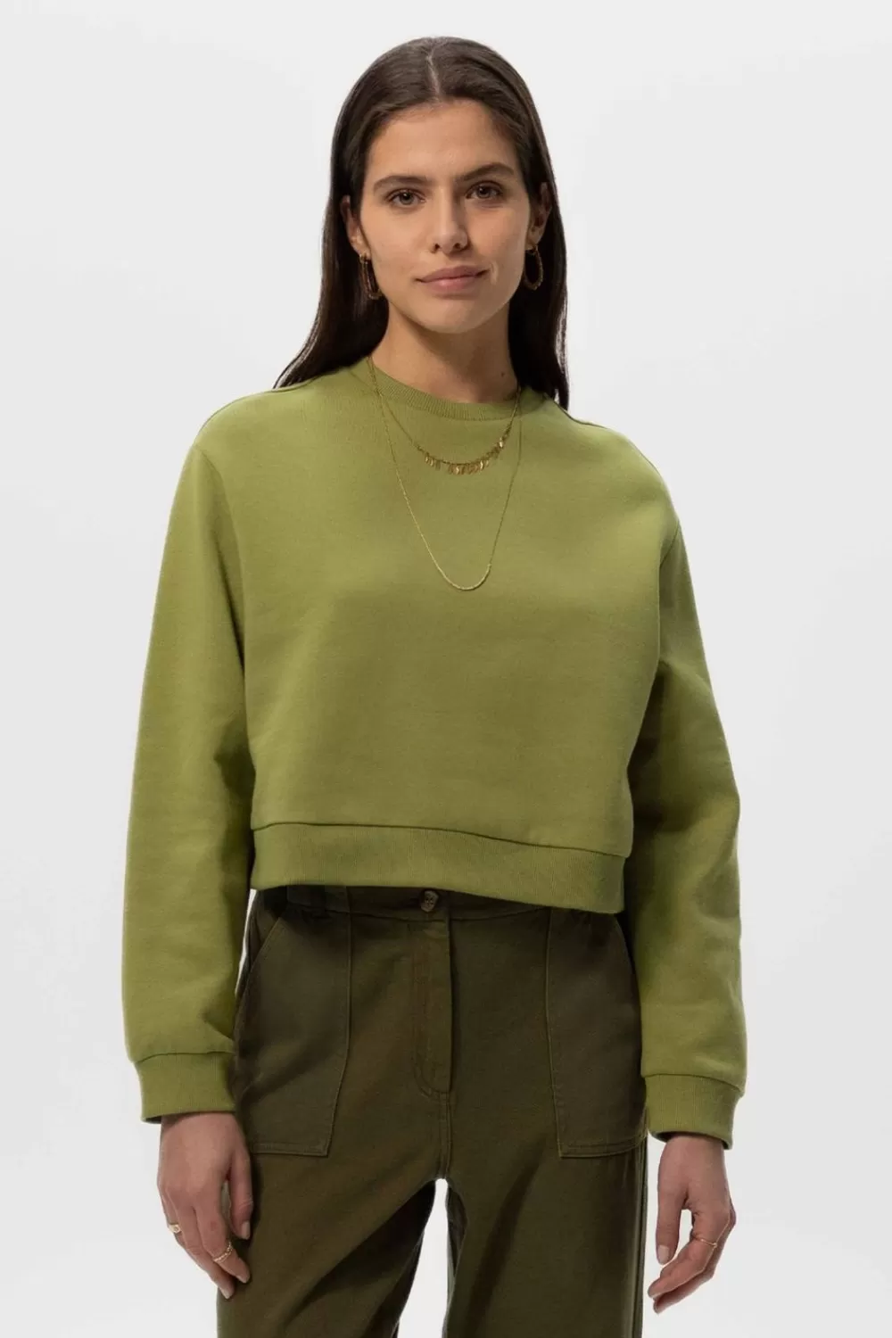 Dames Sissy-Boy Truien En Vesten>E Cropped Sweater