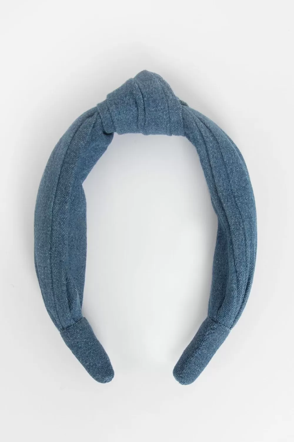 Dames Sissy-Boy Hoeden En Petten>E Denim Haarband Met Knoopdetail