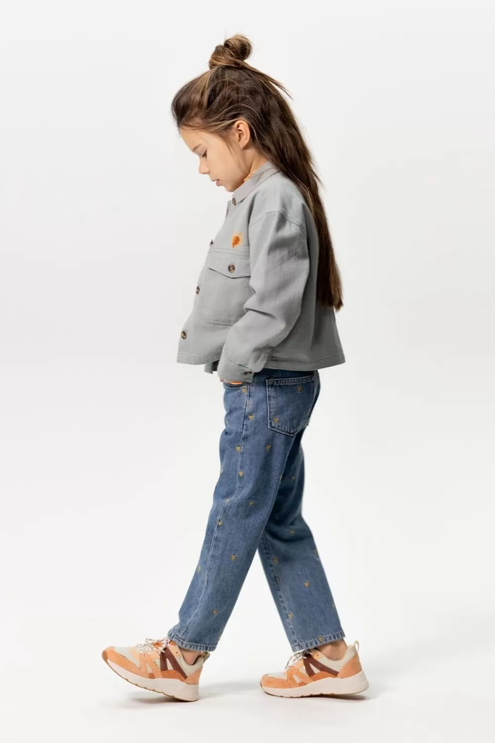 Kids Sissy-Boy Broeken>E Jeans Met Hartjes Embroidery