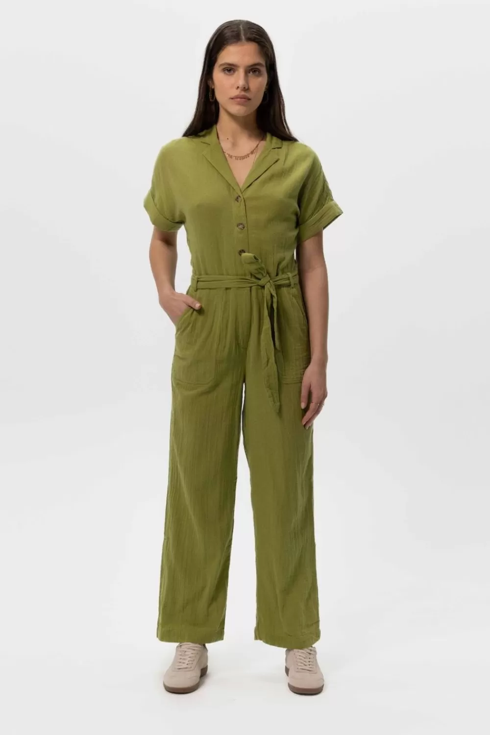 Dames Sissy-Boy Broeken>E Jumpsuit Met Reverskraag
