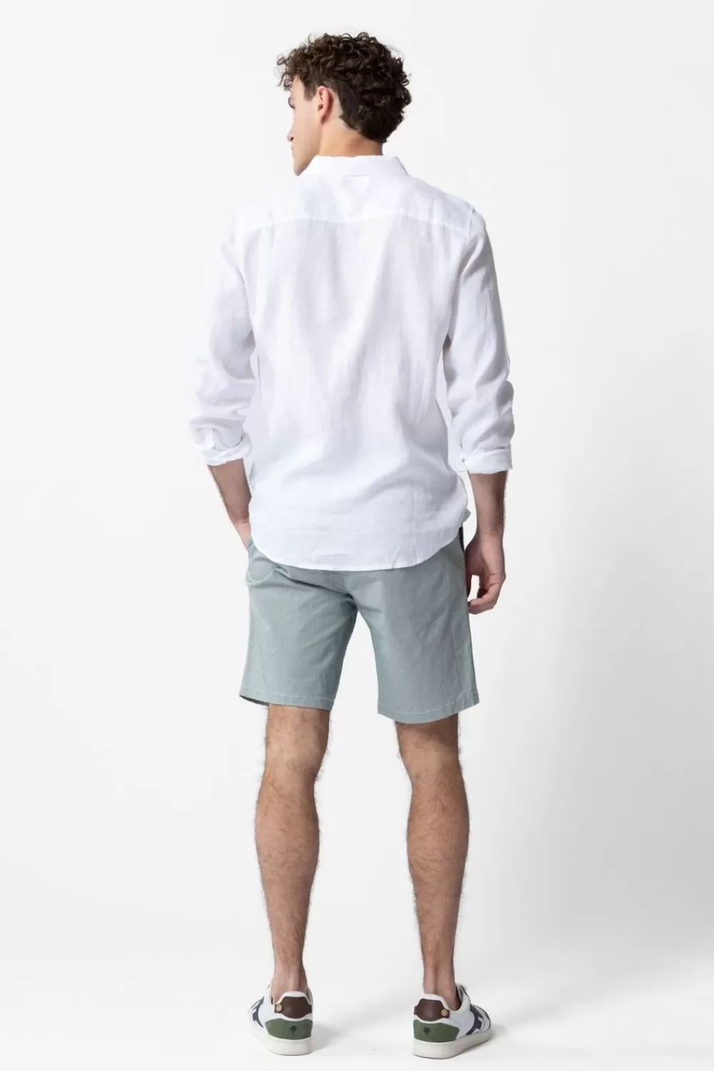 Heren Sissy-Boy Broeken>E Katoenen Gestreepte Chino Shorts