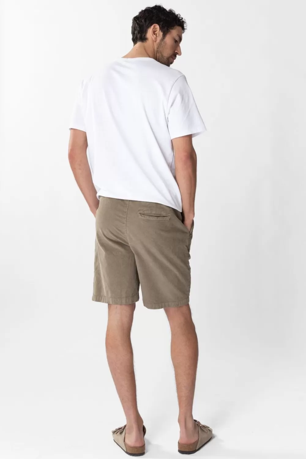 Heren Sissy-Boy Broeken>E Katoenen Rib Chino Shorts
