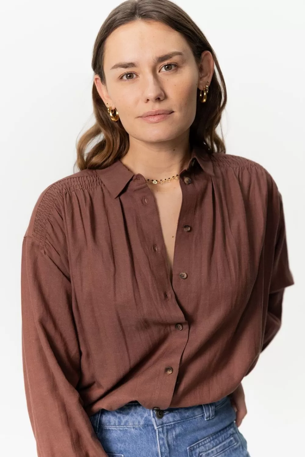 Dames Sissy-Boy Blouses>E Lange Oversized Blouse