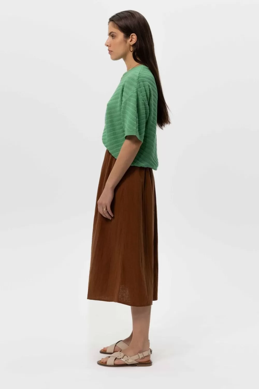 Dames Sissy-Boy Rokken>E Midi Rok Met Knopen
